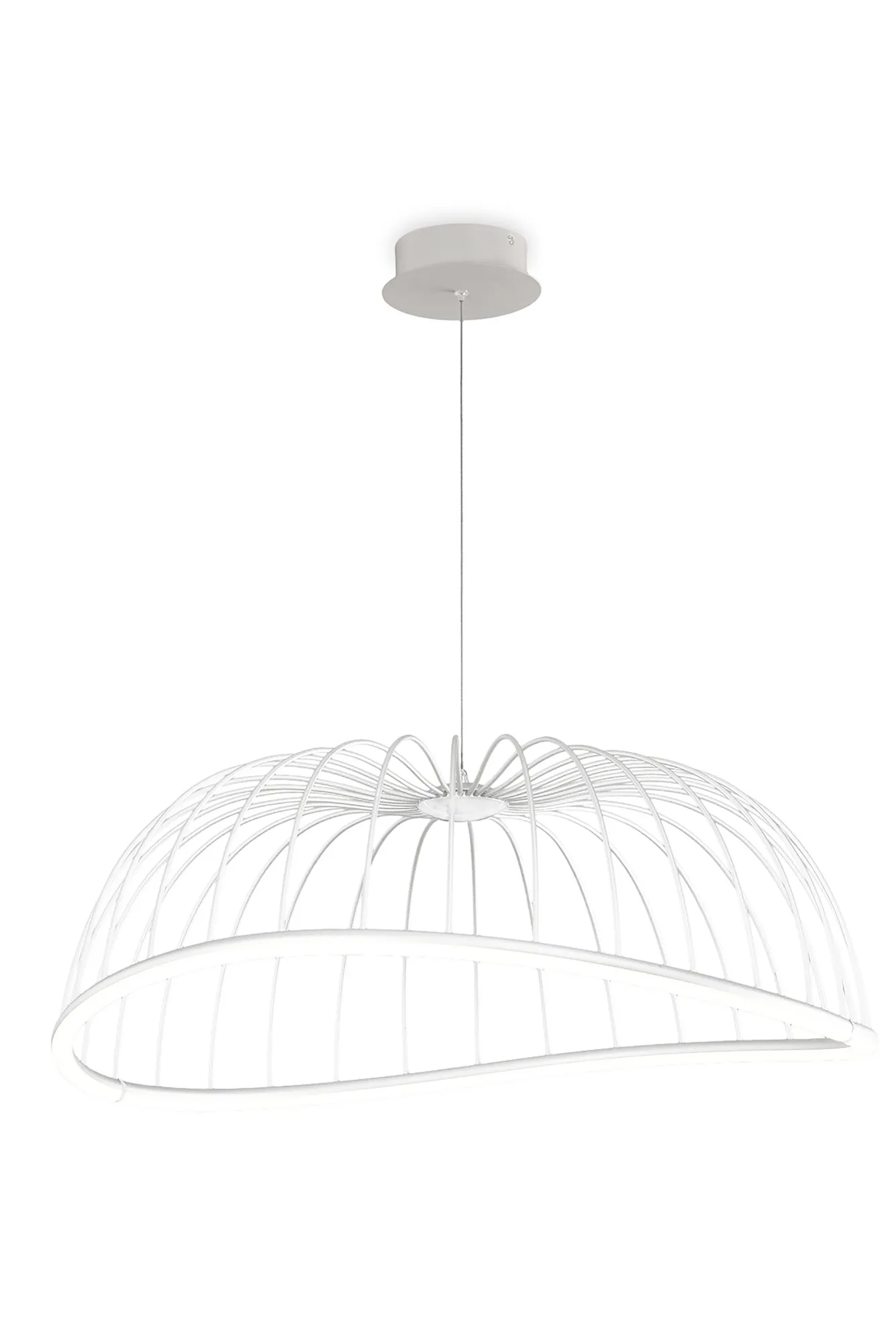 M6680  Celeste Pendant 81cm Round 40W LED White